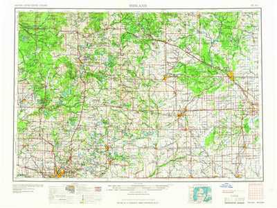 United States Geological Survey Midland, MI (1966, 250000-Scale) digital map