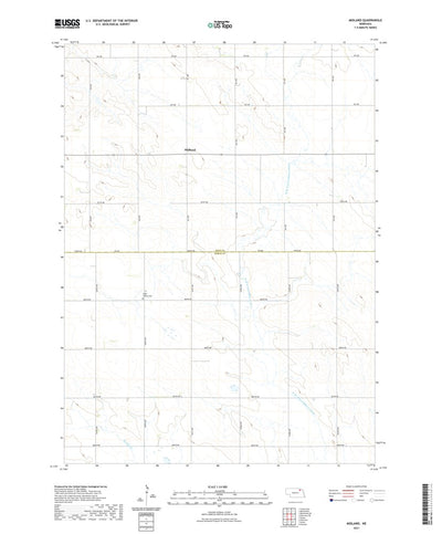 United States Geological Survey Midland, NE (2021, 24000-Scale) digital map