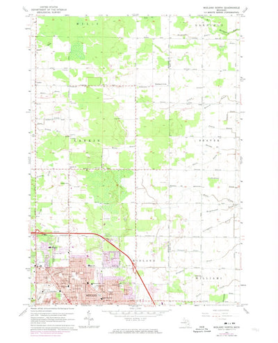 United States Geological Survey Midland North, MI (1962, 24000-Scale) digital map