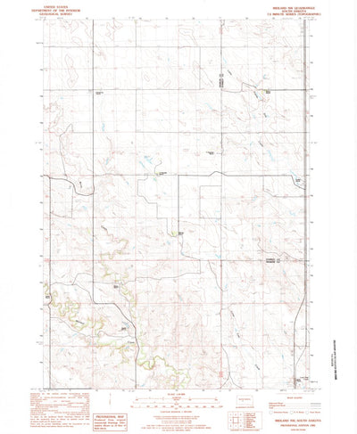 United States Geological Survey Midland NW, SD (1982, 24000-Scale) digital map