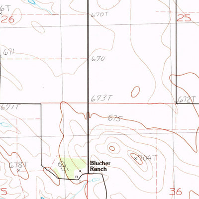 United States Geological Survey Midland NW, SD (1982, 24000-Scale) digital map