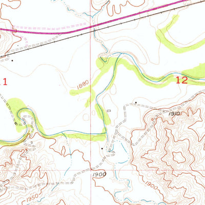 United States Geological Survey Midland, SD (1954, 24000-Scale) digital map