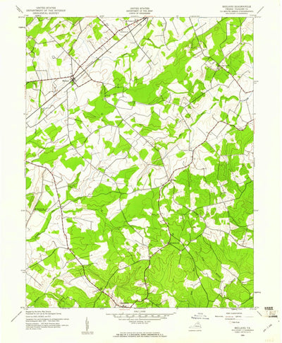 United States Geological Survey Midland, VA (1943, 24000-Scale) digital map