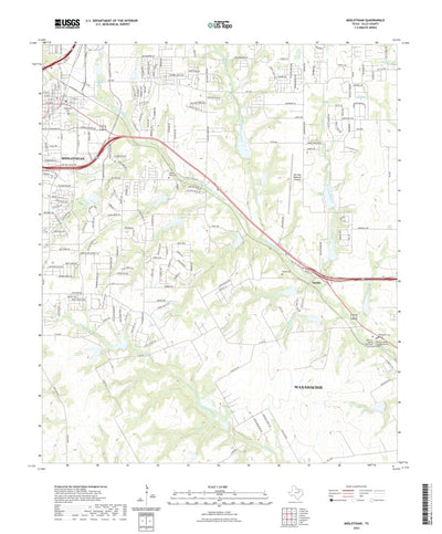 United States Geological Survey Midlothian, TX (2022, 24000-Scale) digital map