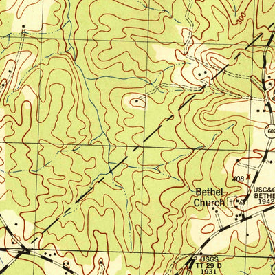 United States Geological Survey Midlothian, VA (1944, 31680-Scale) digital map