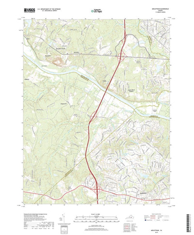 United States Geological Survey Midlothian, VA (2019, 24000-Scale) digital map