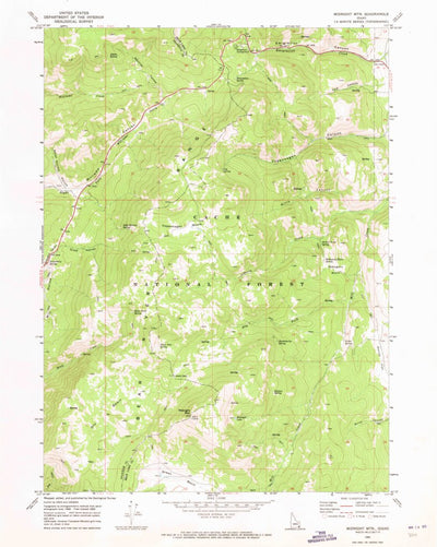 United States Geological Survey Midnight Mountain, ID (1969, 24000-Scale) digital map