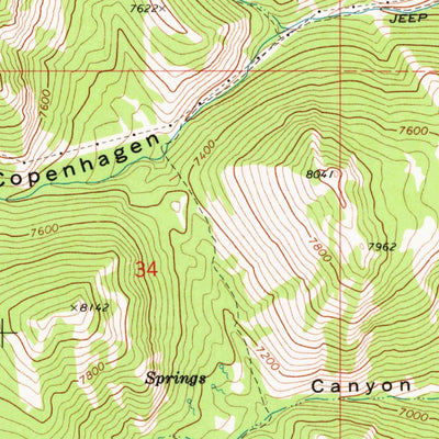 United States Geological Survey Midnight Mountain, ID (1969, 24000-Scale) digital map