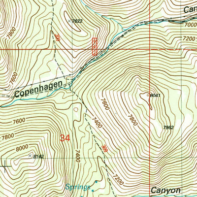 United States Geological Survey Midnight Mountain, ID (2005, 24000-Scale) digital map