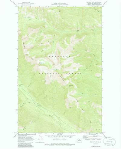 United States Geological Survey Midnight Mountain, WA (1969, 24000-Scale) digital map