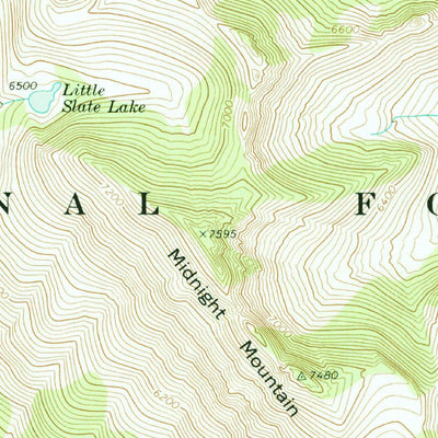 United States Geological Survey Midnight Mountain, WA (1969, 24000-Scale) digital map