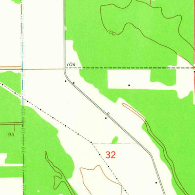 United States Geological Survey Midnight, MS (1965, 24000-Scale) digital map