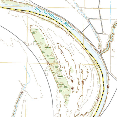 United States Geological Survey Midnight NW, MS (2020, 24000-Scale) digital map
