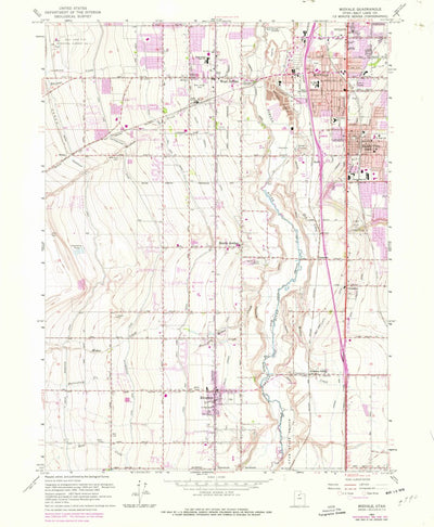 United States Geological Survey Midvale, UT (1963, 24000-Scale) digital map