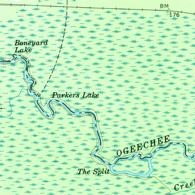 United States Geological Survey Midville, GA (1974, 24000-Scale) digital map
