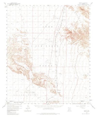 United States Geological Survey Midway, AZ (1958, 62500-Scale) digital map