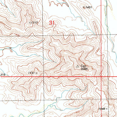 United States Geological Survey Midway, AZ (1996, 24000-Scale) digital map