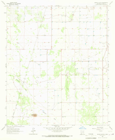 United States Geological Survey Midway Butte, NM (1965, 24000-Scale) digital map