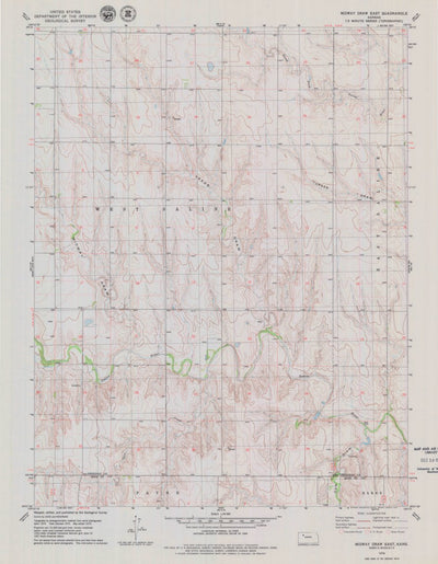 United States Geological Survey Midway Draw East, KS (1979, 24000-Scale) digital map