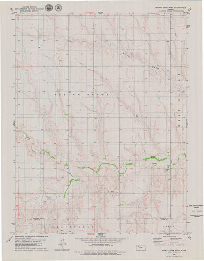 United States Geological Survey Midway Draw West, KS (1979, 24000-Scale) digital map