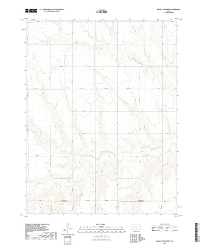United States Geological Survey Midway Draw West, KS (2022, 24000-Scale) digital map