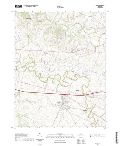 United States Geological Survey Midway, KY (2022, 24000-Scale) digital map