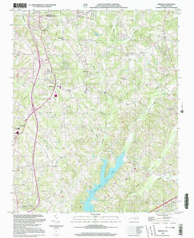 United States Geological Survey Midway, NC (2000, 24000-Scale) digital map