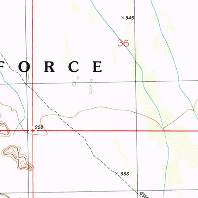 United States Geological Survey Midway NW, AZ (1996, 24000-Scale) digital map