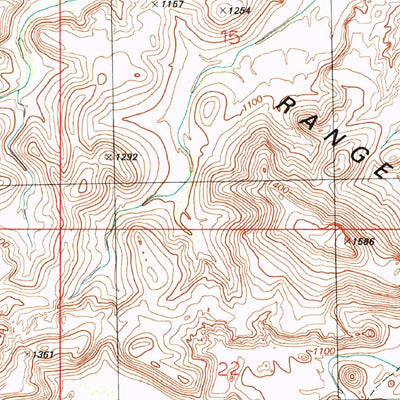 United States Geological Survey Midway NW, AZ (1996, 24000-Scale) digital map