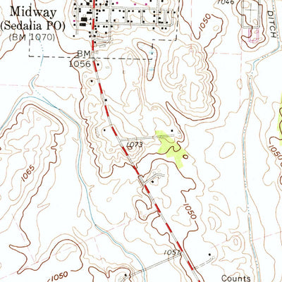 United States Geological Survey Midway, OH (1961, 24000-Scale) digital map