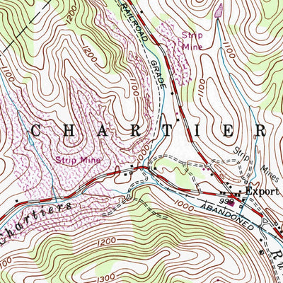United States Geological Survey Midway, PA (1954, 24000-Scale) digital map