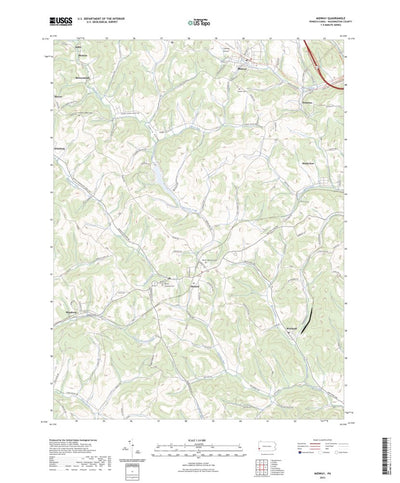 United States Geological Survey Midway, PA (2023, 24000-Scale) digital map
