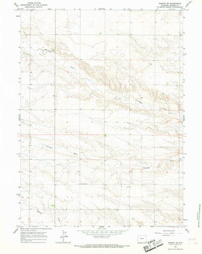 United States Geological Survey Midway SE, WY (1963, 24000-Scale) digital map