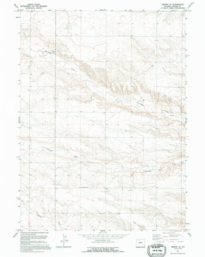 United States Geological Survey Midway SE, WY (1991, 24000-Scale) digital map