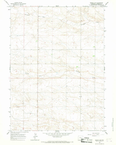 United States Geological Survey Midway SW, WY (1963, 24000-Scale) digital map