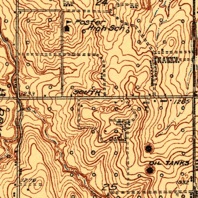United States Geological Survey Midwest City, OK (1934, 24000-Scale) digital map