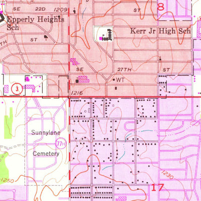 United States Geological Survey Midwest City, OK (1956, 24000-Scale) digital map