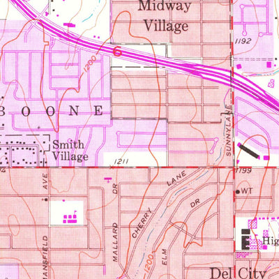 United States Geological Survey Midwest City, OK (1956, 24000-Scale) digital map
