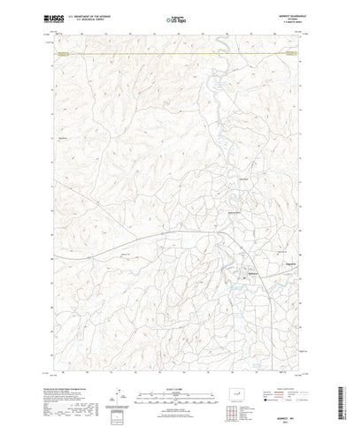 United States Geological Survey Midwest, WY (2021, 24000-Scale) digital map