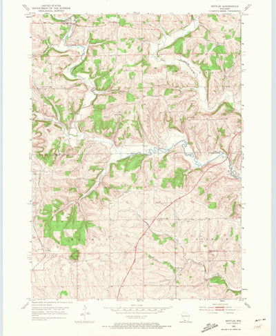 United States Geological Survey Mifflin, WI (1952, 24000-Scale) digital map