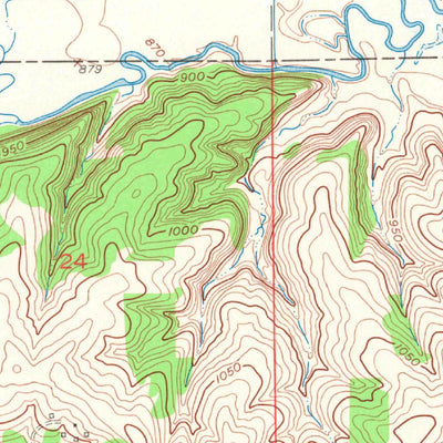United States Geological Survey Mifflin, WI (1952, 24000-Scale) digital map