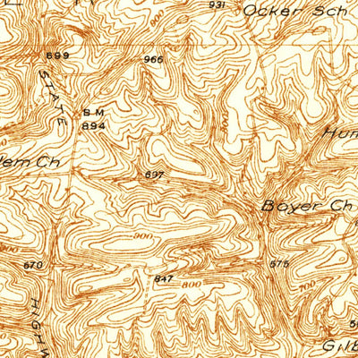 United States Geological Survey Mifflinburg, PA (1938, 48000-Scale) digital map