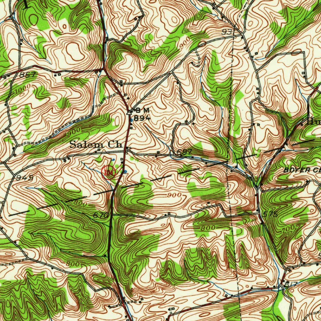 Mifflinburg, PA (1953, 62500-Scale) Map by United States Geological ...