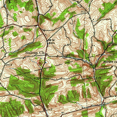 United States Geological Survey Mifflinburg, PA (1953, 62500-Scale) digital map