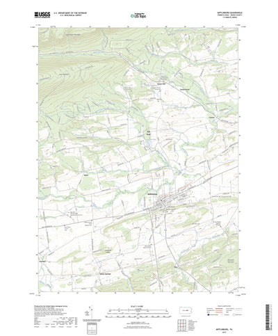 United States Geological Survey Mifflinburg, PA (2023, 24000-Scale) digital map