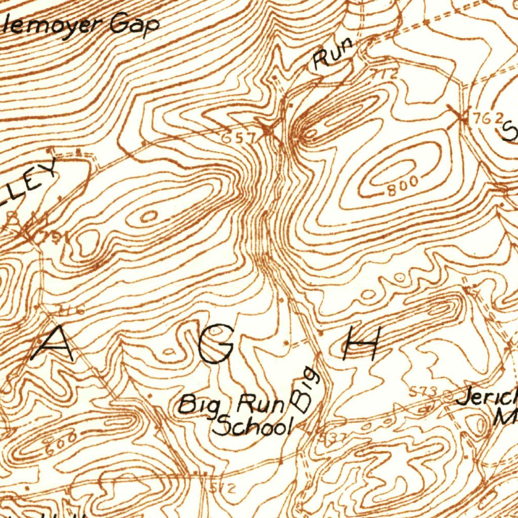 Mifflintown, PA (1925, 48000-Scale) Map by United States Geological ...