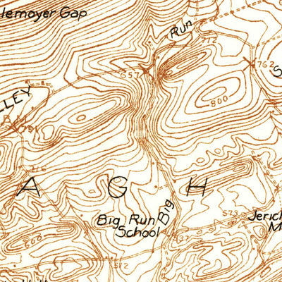 United States Geological Survey Mifflintown, PA (1925, 48000-Scale) digital map
