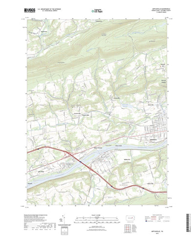 United States Geological Survey Mifflinville, PA (2023, 24000-Scale) digital map