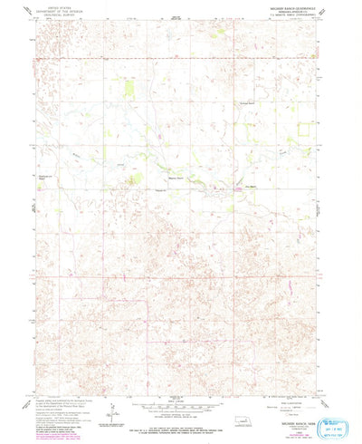 United States Geological Survey Mignery Ranch, NE (1960, 24000-Scale) digital map