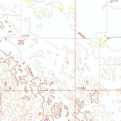 United States Geological Survey Mignery Ranch, NE (1960, 24000-Scale) digital map